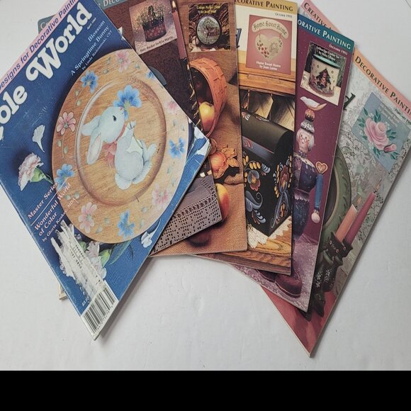 Vintage TOLE WORLD Magazines (6 Issues) 1993 & 94 Designs for Creative Painting - Picture 5 of 12